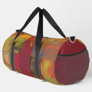 Word Juggler Glitch Art Data Corruption Abstract Duffle Bag
