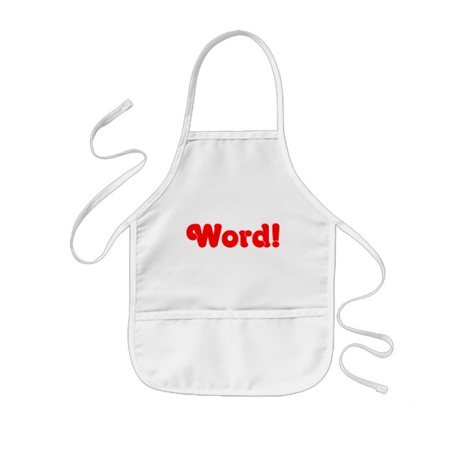Word! Kids Apron (Front)