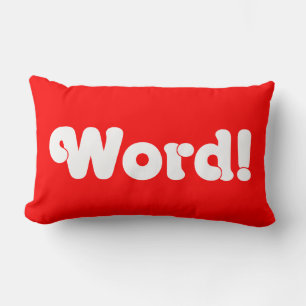Word! Lumbar Cushion