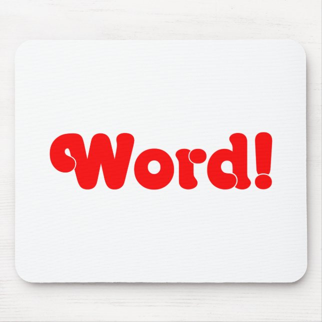 Word! Mouse Pad (Front)