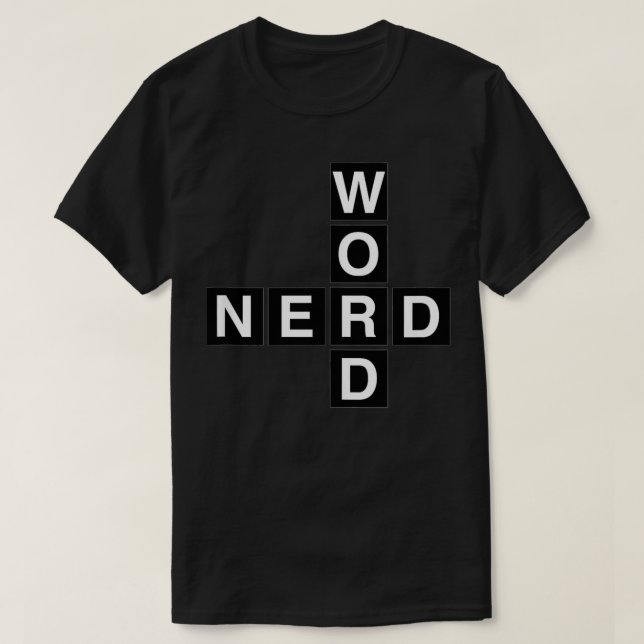 Word Nerd Crossword Puzzle Jigsaw Lover Men Women  T-Shirt (Design Front)