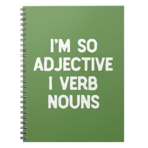 Word Nerd Funny English Language Humour Wordplay Notebook