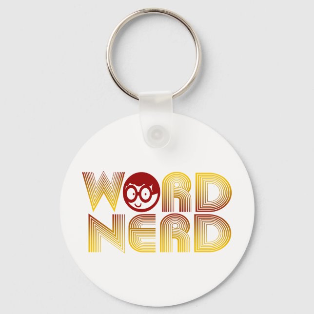 Word Nerd Key Ring (Front)