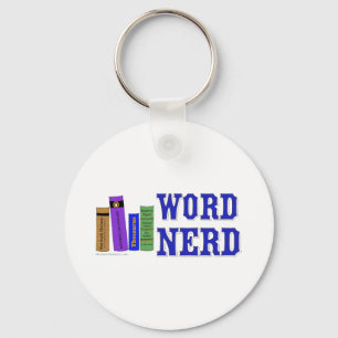 Word Nerd Key Ring