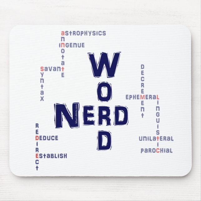 Word Nerd Mouse Pad (Front)