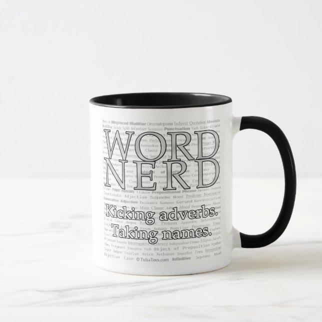 Word Nerd Mugs and Cups (Right)