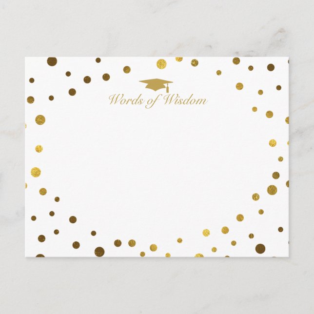 word of wisdom advice notes for graduate (Front)