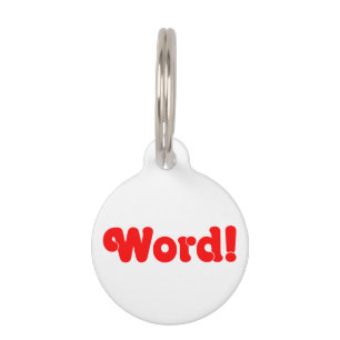 Word! Pet Tag