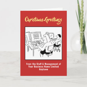 Word Processing or Data Entry Christmas Card