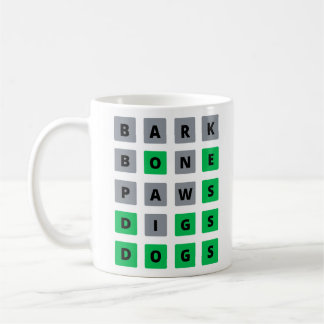 Word Puzzle Mug for Dog Lovers