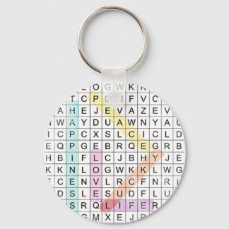 Word Search Key Ring