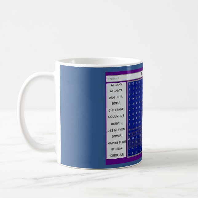 Word Search Puzzles  Coffee Mug (Left)