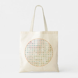 Word Search Tote Bag