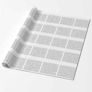 Word Search Wrapping Paper