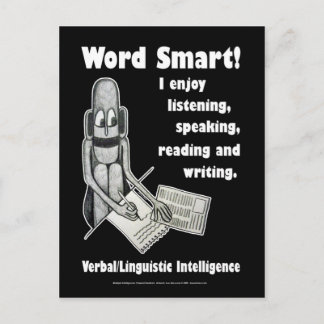 Word Smart - Blank Postcard