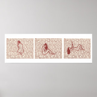 Word Stained Glass Poster