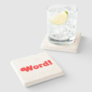 Word! Stone Coaster