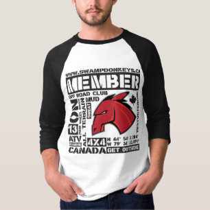 Word Tag-Clod 3/4 Sleeve T-Shirt