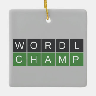 Wordle champ ornament
