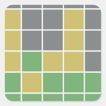 Wordle Game Board Stickers