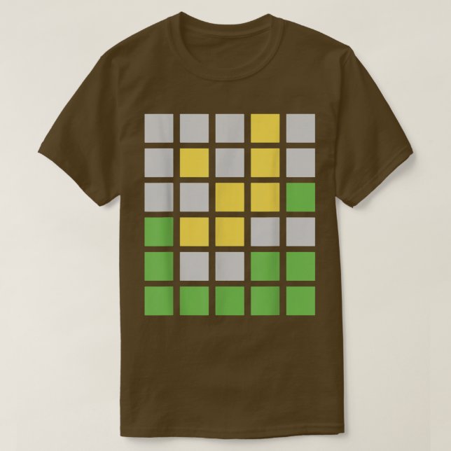 Wordle Word Game Gift T-Shirt (Design Front)