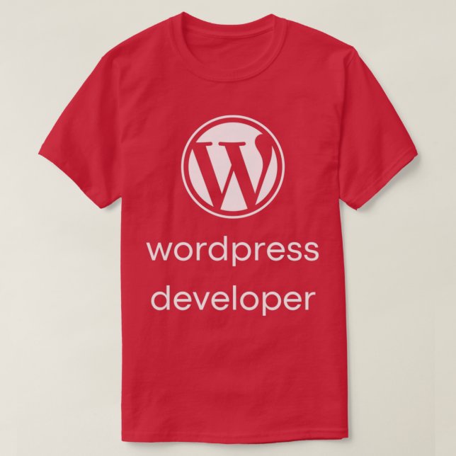Wordpress Developer 1 T-Shirt (Design Front)