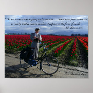 Words are a marvel—Victorian writing quote Poster