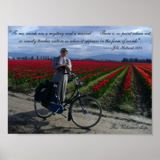 Words are a marvel—Victorian writing quote Poster