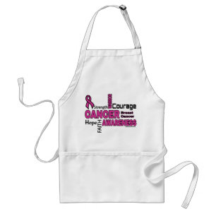 Words...Breast Cancer Standard Apron