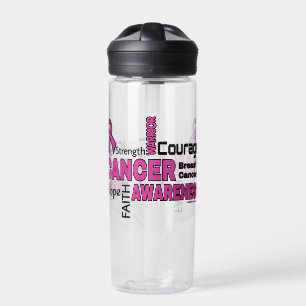 Words...Breast Cancer Water Bottle