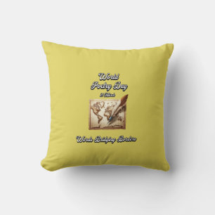 Words Bridging Borders. World Poetry Day Cushion