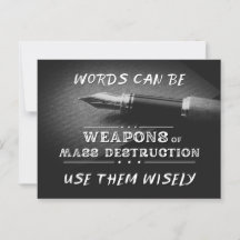 Words Can Be WMDs - The Pen's Might