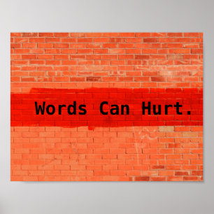 "Words Can Hurt" Poster