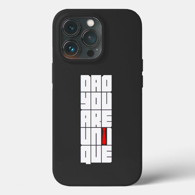 Words Dad You Are Unique Case-Mate iPhone Case (Back)