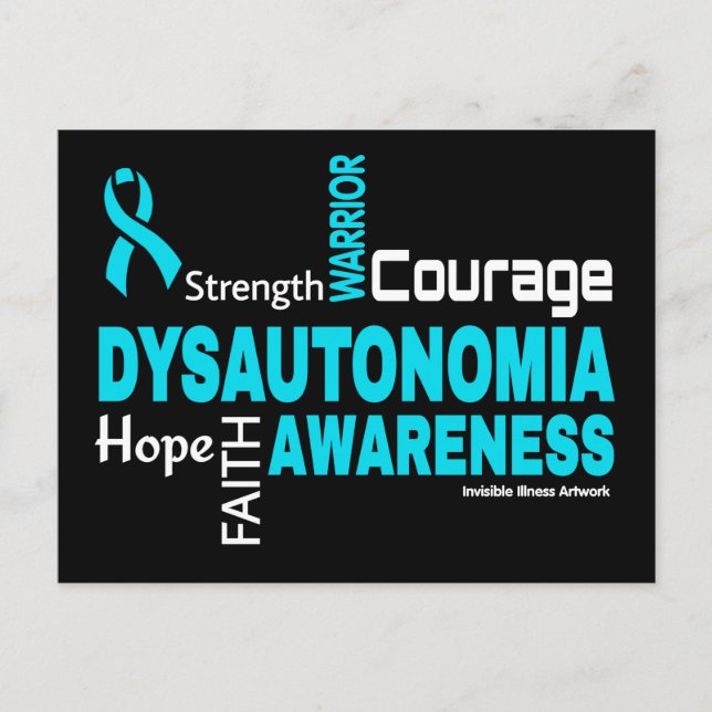 Words...Dysautonomia Postcard (Front)