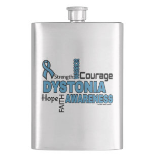 Words...Dystonia Hip Flask