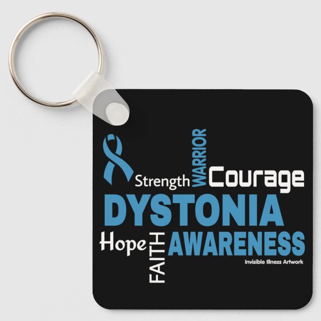 Words...Dystonia Key Ring (Front)