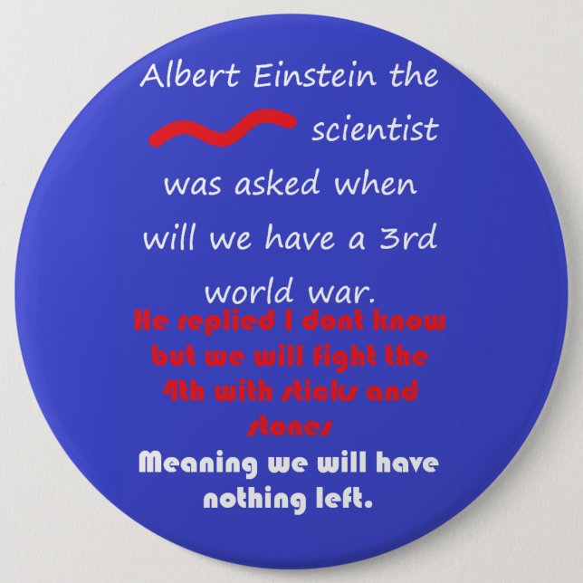 WORDS EDUCATION MATHS SCIENCE IDEAS 6 CM ROUND BADGE (Front)
