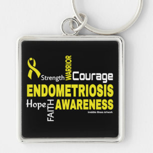 Words...Endometriosis Keychain