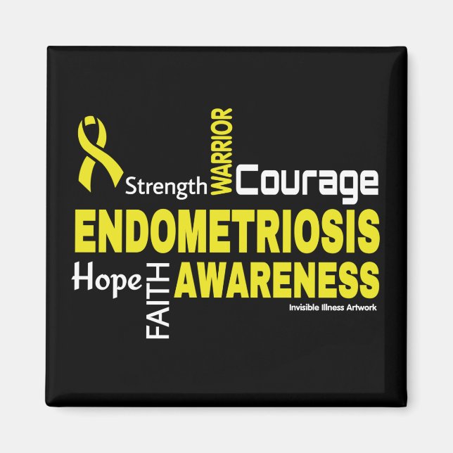 Words...Endometriosis Magnet (Front)