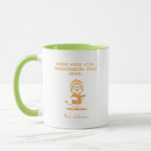 Words Flow Understanding Grows English Teacher Mug