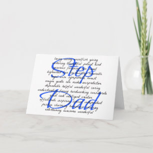 Words For a Step Dad Card