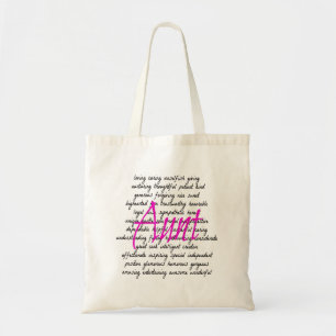 Words for Aunt Tote Bag
