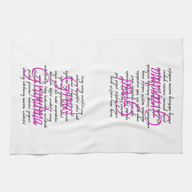 Words for Great Grandma Tea Towel (Horizontal)