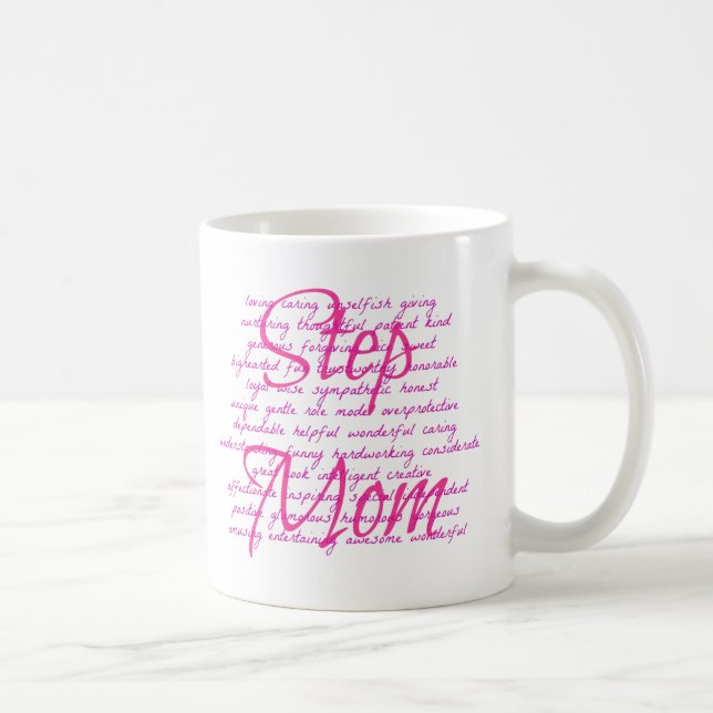 Words For Step Mum Coffee Mug (Right)