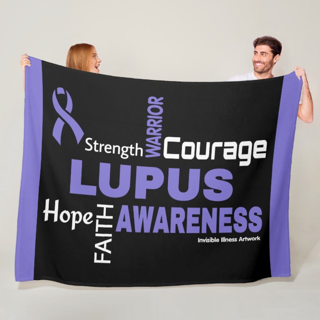 Words...Lupus Fleece Blanket (In Situ)