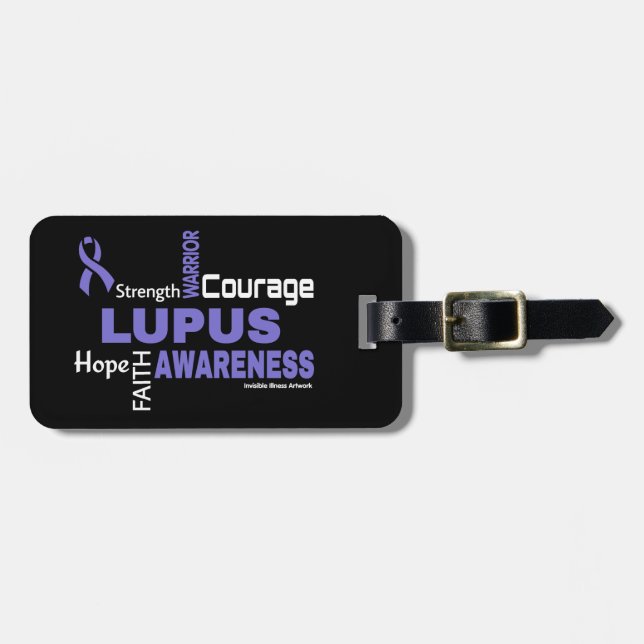 Words...Lupus Luggage Tag (Front Horizontal)