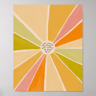 Words Matter. So Speak Kind Words To Yourself Poster
