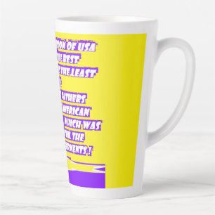 Words message graphics about AMERICA Latte Mug