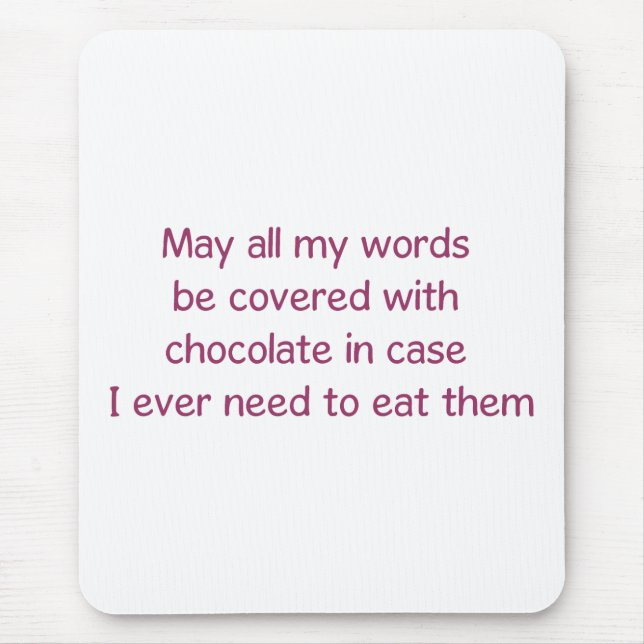 words mouse pad (Front)